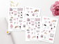 Preview: Planner Girl Pink Sticker Set